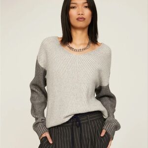 NAADAM Grey Fisherman Sweater